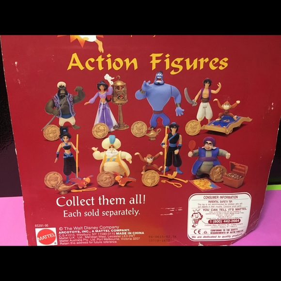 DISNEY’S ALADDIN VTG 90’s Action Figure GENIE Set - Picture 13 of 14